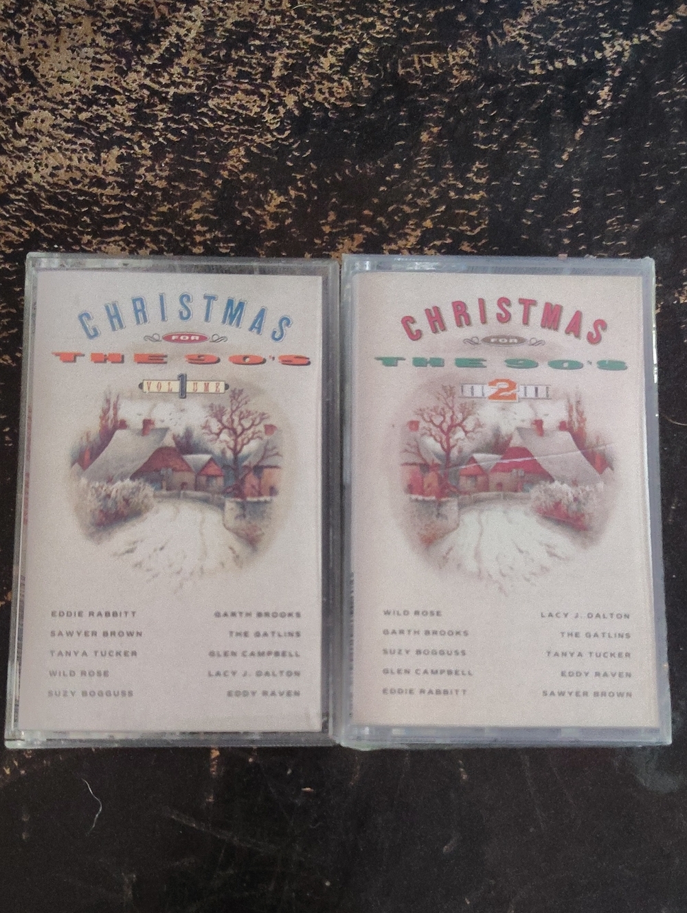 VTG 1990 Country Christmas For The 90's Vol 1 & 2 Cassette Set - SEALED